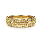 14K Yellow Gold Bujukan Fashion Ring - LR52705Y4JJJ-Gabriel & Co.-Renee Taylor Gallery