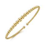 14K Yellow Gold Bujukan Open Bangle - BG4584-Y-Gabriel & Co.-Renee Taylor Gallery