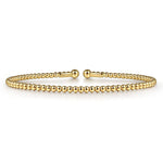 14K Yellow Gold Cuff Bangle Bracelet - BG4107-Y-Gabriel & Co.-Renee Taylor Gallery