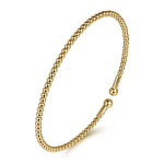14K Yellow Gold Cuff Bangle Bracelet - BG4107-Y-Gabriel & Co.-Renee Taylor Gallery