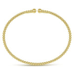 14K Yellow Gold Cuff Bangle Bracelet - BG4107-Y-Gabriel & Co.-Renee Taylor Gallery