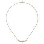 14K Yellow Gold Curved Diamond Bar Necklace - NK7001Y45JJ-Gabriel & Co.-Renee Taylor Gallery