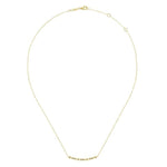14K Yellow Gold Curved Geometric Diamond Bar Necklace - NK5732Y45JJ-Gabriel & Co.-Renee Taylor Gallery