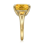 14K Yellow Gold Cushion Cut Citrine Ladies Ring - LR52518Y4JCT-Gabriel & Co.-Renee Taylor Gallery