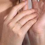 14K Yellow Gold Diamond Bezel Ring - LR4584Y45JJ-Gabriel & Co.-Renee Taylor Gallery