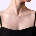 14K Yellow Gold Diamond Bujukan Pendant Necklace - NK7056Y45JJ-Gabriel & Co.-Renee Taylor Gallery