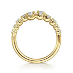 14K Yellow Gold Diamond Bypass Ring - LR52422Y45JJ-Gabriel & Co.-Renee Taylor Gallery