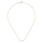 14K Yellow Gold Diamond Curved Bar Necklace - NK4942Y45JJ-Gabriel & Co.-Renee Taylor Gallery