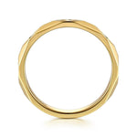 14K Yellow Gold Diamond Cut Stackable Ring - LR52875Y45JJ-Gabriel & Co.-Renee Taylor Gallery