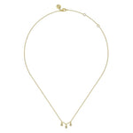 14K Yellow Gold Diamond Drop Pendant Necklace - NK7044Y45JJ-Gabriel & Co.-Renee Taylor Gallery