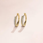 14K Yellow Gold Diamond Huggie Earrings 10mm – EG13584Y45JJ-Gabriel & Co.-Renee Taylor Gallery