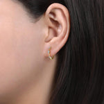 14K Yellow Gold Diamond Huggie Earrings 15mm – EG13740Y45JJ-Gabriel & Co.-Renee Taylor Gallery