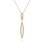 14K Yellow Gold Diamond Lariat Necklace - NK6652Y45JJ-Gabriel & Co.-Renee Taylor Gallery