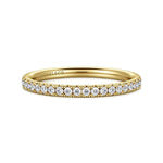 14K Yellow Gold Diamond Diamond Matching Wedding Band - WB16566R6Y44JJ-Gabriel & Co.-Renee Taylor Gallery