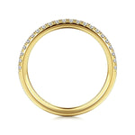 14K Yellow Gold Diamond Diamond Matching Wedding Band - WB16566R6Y44JJ-Gabriel & Co.-Renee Taylor Gallery