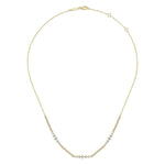 14K Yellow Gold Diamond Necklace - NK6954Y45JJ-Gabriel & Co.-Renee Taylor Gallery