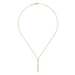 14K Yellow Gold Diamond Pendant Drop Necklace - NK6864Y45JJ-Gabriel & Co.-Renee Taylor Gallery