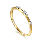14K Yellow Gold Diamond Stackable Ring Contemporary Collection - LR53068Y45JJ-Gabriel & Co.-Renee Taylor Gallery