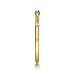 14K Yellow Gold Diamond Stackable Ring Contemporary Collection - LR53068Y45JJ-Gabriel & Co.-Renee Taylor Gallery
