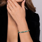 14K Yellow Gold Diamond and Malachite Bangle Bracelet Contemporary Collection - BG5150-62Y45MA-Gabriel & Co.-Renee Taylor Gallery