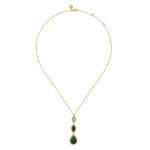 14K Yellow Gold Diamond and Malachite Rope Drop Pendant Necklace - NK7589Y45MA-Gabriel & Co.-Renee Taylor Gallery