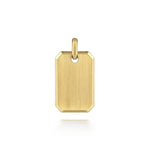 14K Yellow Gold Engravable Dog Tag Pendant - PTM6530Y4JJJ-Gabriel & Co.-Renee Taylor Gallery