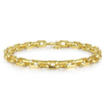 14K Yellow Gold Faceted Chain Bracelet - TBM4516Y4JJJ-Gabriel & Co.-Renee Taylor Gallery