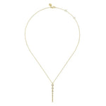 14K Yellow Gold Graduating Vertical Diamond Bar Necklace - NK7579Y45JJ-Gabriel & Co.-Renee Taylor Gallery