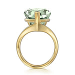 14K Yellow Gold Green Amethyst Pear Ladies Ring - LR52522Y4JGA-Gabriel & Co.-Renee Taylor Gallery