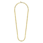 14K Yellow Gold Hollow Paperclip Chain Necklace - NK6821H-17Y4JJJ-Gabriel & Co.-Renee Taylor Gallery