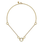 14K Yellow Gold Hollow Tube Link Necklace - NK7360Y4JJJ-Gabriel & Co.-Renee Taylor Gallery