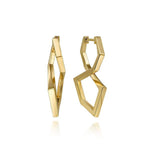 14K Yellow Gold Intricate Hoop Earrings - EG15072Y4JJJ-Gabriel & Co.-Renee Taylor Gallery