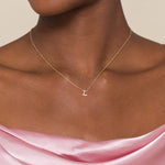 14K Yellow Gold L Initial Necklace - NK6928L-Y4JJJ-Gabriel & Co.-Renee Taylor Gallery