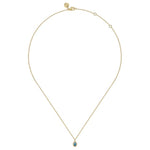 14K Yellow Gold London Blue Topaz Bujukan Teardrop Pendant Necklace - NK7434Y4JBT-Gabriel & Co.-Renee Taylor Gallery