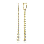 14K Yellow Gold Long Graduating Diamond Bar Earrings - EG13831Y45JJ-Gabriel & Co.-Renee Taylor Gallery