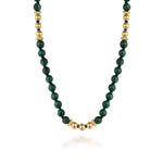 14K Yellow Gold Malachite Beads Necklace - NK7525Y4JMA-Gabriel & Co.-Renee Taylor Gallery
