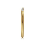 14K Yellow Gold Open Diamond Tipped Stackable Ring - LR51177Y45JJ-Gabriel & Co.-Renee Taylor Gallery