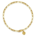 14K Rose Gold Hollow Paperclip Chain Bracelet - TB4674K4JJJ-Gabriel & Co.-Renee Taylor Gallery