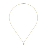 14K Yellow Gold Plain & Bujukan Beaded Interlocking Circles Pendant Necklace - NK6391Y4JJJ-Gabriel & Co.-Renee Taylor Gallery