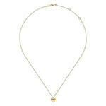 14K Yellow Gold Puff Heart Pendant Necklace - NK6478Y4JJJ-Gabriel & Co.-Renee Taylor Gallery
