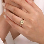 14K Yellow Gold Round Diamond Star Bujukan Ring - LR52241Y45JJ-Gabriel & Co.-Renee Taylor Gallery