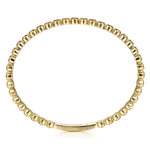 14K Yellow Gold Round Disk Pattern Cuff Bracelet - BG4367-65Y4JJJ-Gabriel & Co.-Renee Taylor Gallery