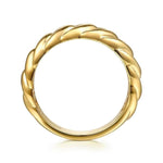 14K Yellow Gold Shrimp Bold Stackable - LR52910Y4JJJ-Gabriel & Co.-Renee Taylor Gallery