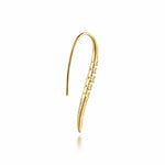 14K Yellow Gold Spike Graduating Diamond Fish Wire Drop Earrings Kaslique Collection - EG15744Y45JJ-Gabriel & Co.-Renee Taylor Gallery