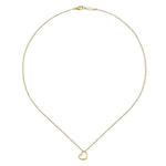 14K Yellow Gold Tilted Heart Pendant Necklace - NK6522Y4JJJ-Gabriel & Co.-Renee Taylor Gallery