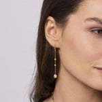 14K Yellow Gold Bujukan Ball Leverback Drop Earrings - EG15498Y4JJ-Gabriel & Co.-Renee Taylor Gallery