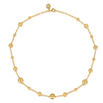 14K Yellow Plain Gold Bujukan Ball Station Necklace - NK7980Y4JJ-Gabriel & Co.-Renee Taylor Gallery