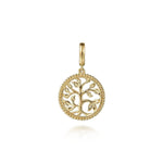 14K Yellow Plain Gold Bujukan Tree of Life Medallion Pendant - PT7562Y4JJJ-Gabriel & Co.-Renee Taylor Gallery