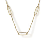 14K Yellow Plain Gold Bujukan and Link Station Necklace - NK7804Y4JJJ-Gabriel & Co.-Renee Taylor Gallery