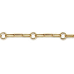 14K Yellow Plain Gold Link Chain Bracelet - TB5065Y4JJJ-Gabriel & Co.-Renee Taylor Gallery